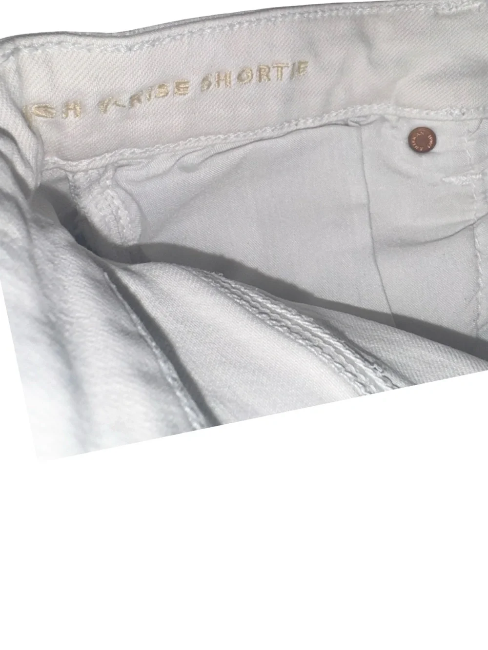 American Eagle short rise shorts Stretch‎ White Size 6